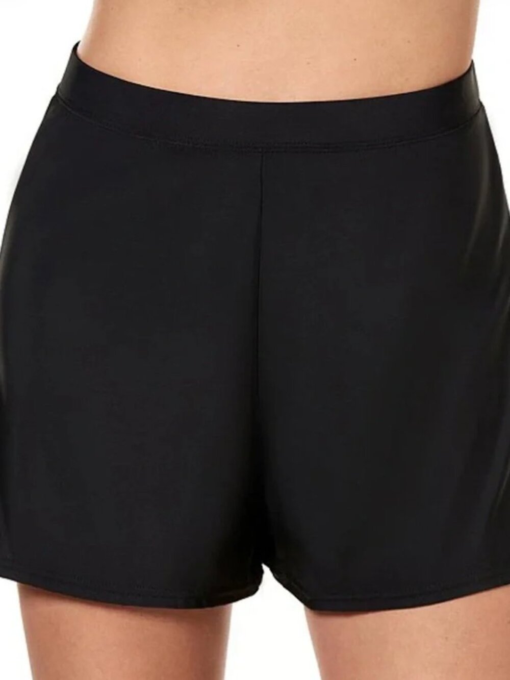 Miraclesuit Black Swim Shorts w/ Built in Brief Bikini Bottom 6516605 Size 8
